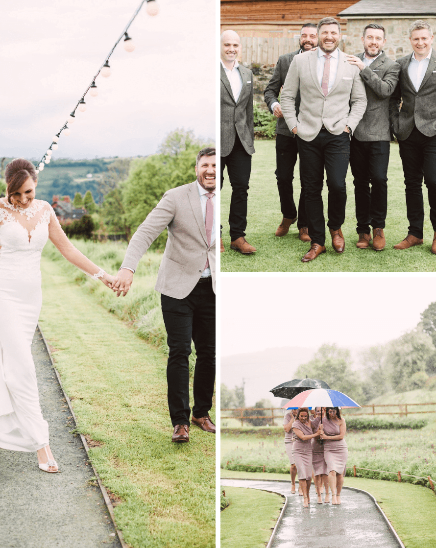 the wedding of rach and rich at Tower Hill Barns is featured on Brides Up North and was beautiful stormy day of thunderstorms
