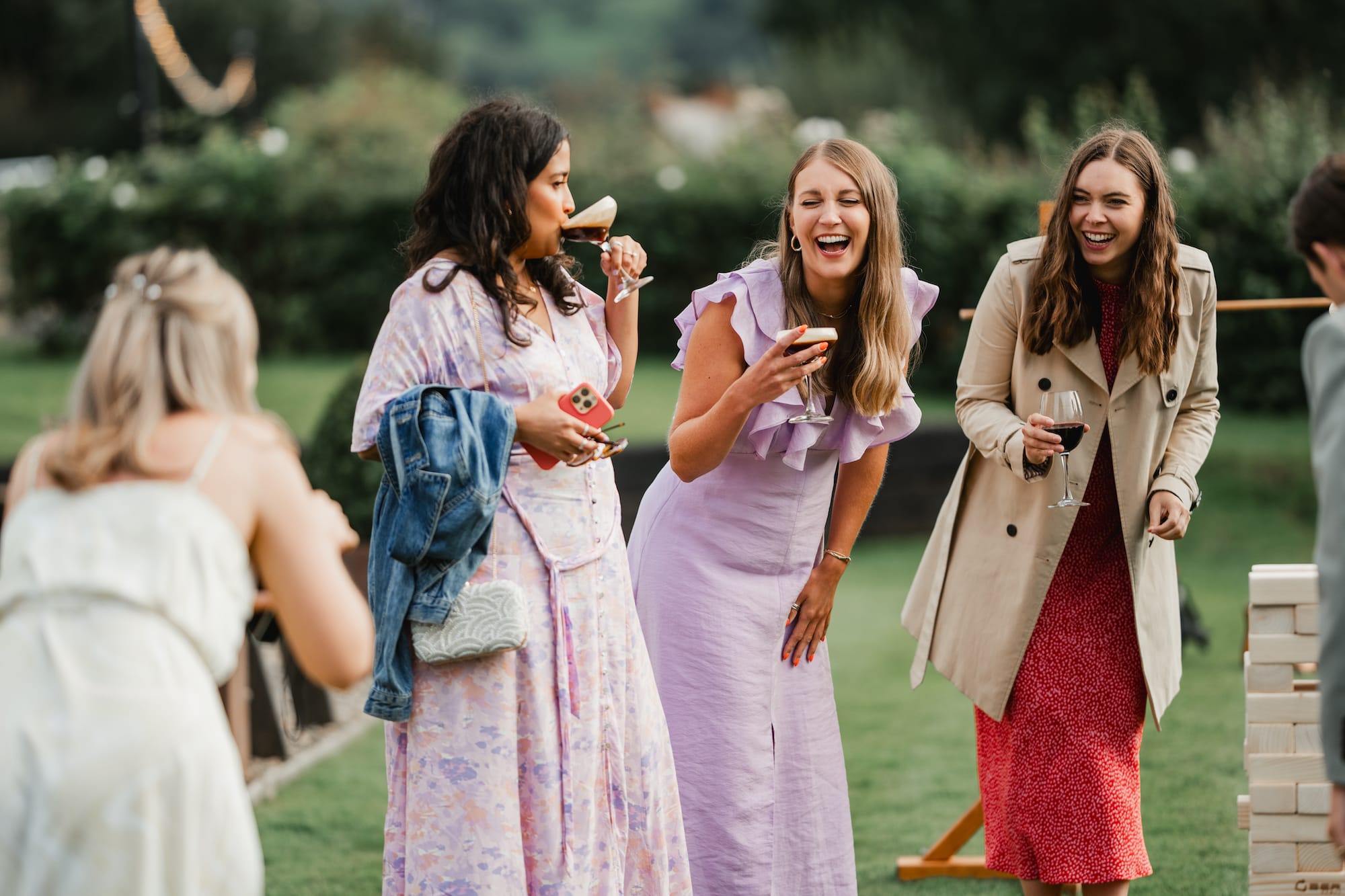 Girls squad on point for a boozy bottomless brunch experience at Tower Hill Barns in the spring